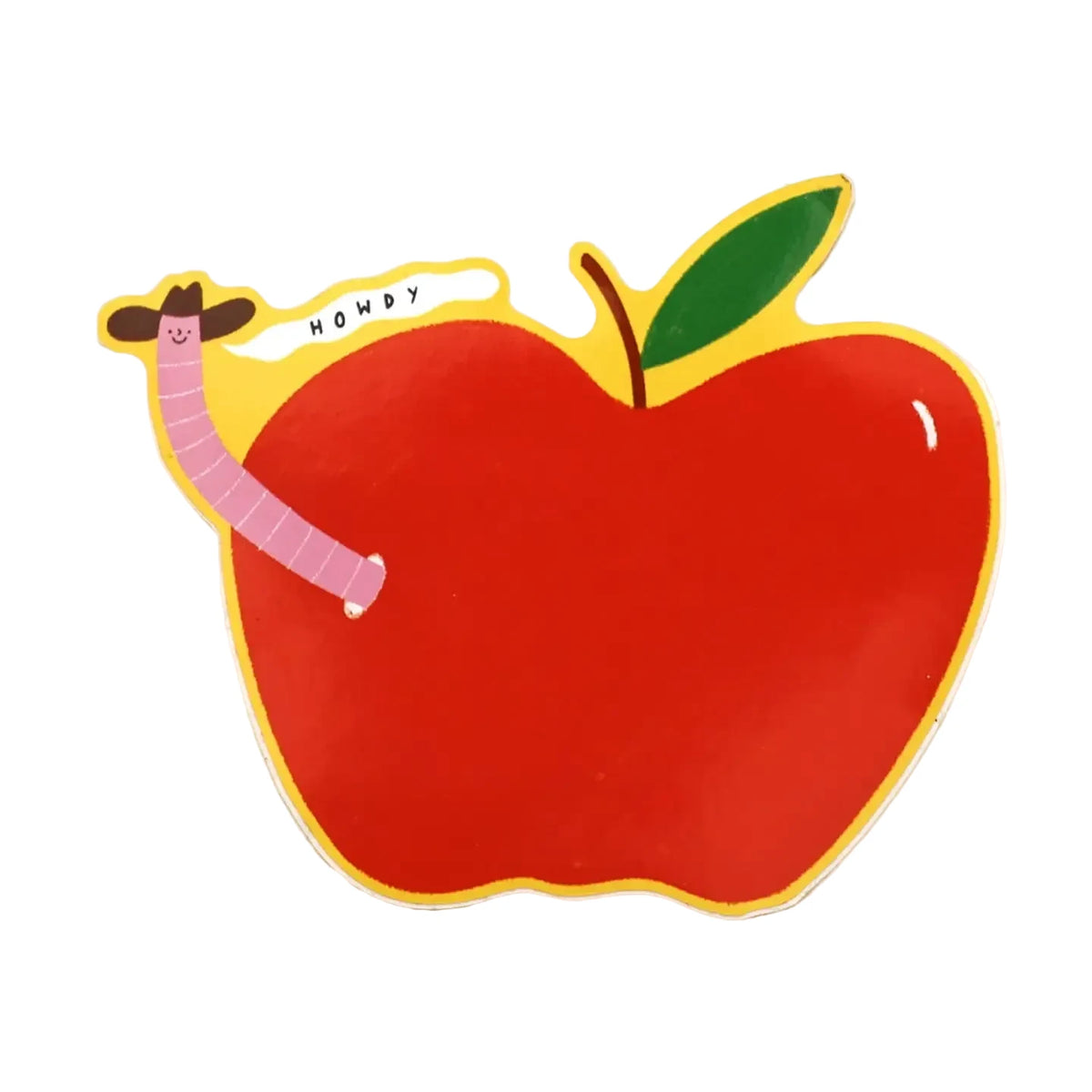 Cowboy Worm Sticker