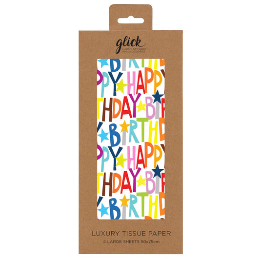 Tissue Paper Pack | Happy Birthday Multi