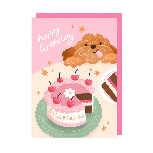 Cockapoo + Cake | Birthday Card