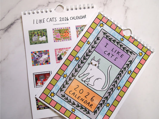 I Like Cats 2026 Calendar