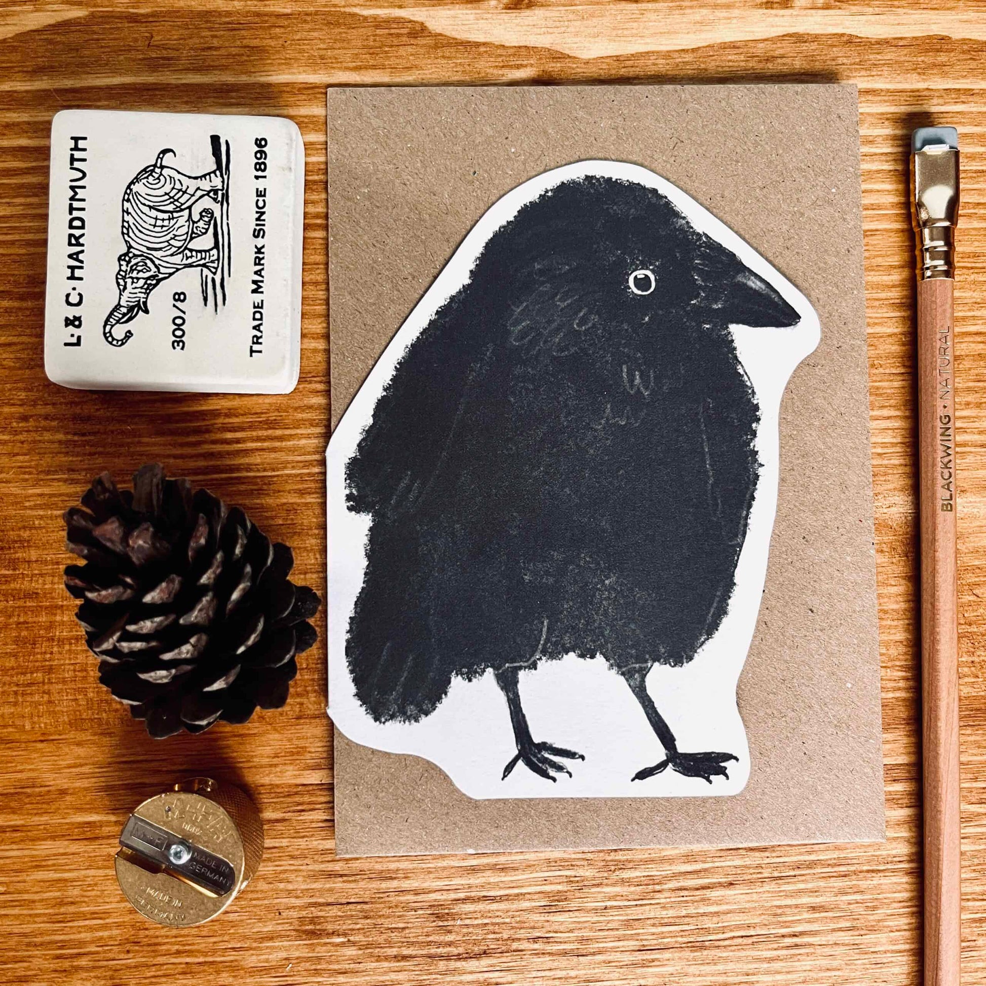 Jackdaw | Shaped Blank Card - Warm Gift Shop