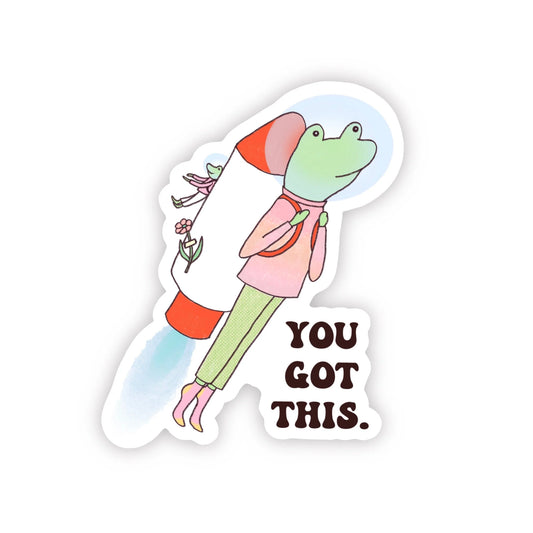 Astro-Frog Sticker