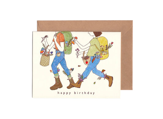 Mushroom Pickers | Birthday Card