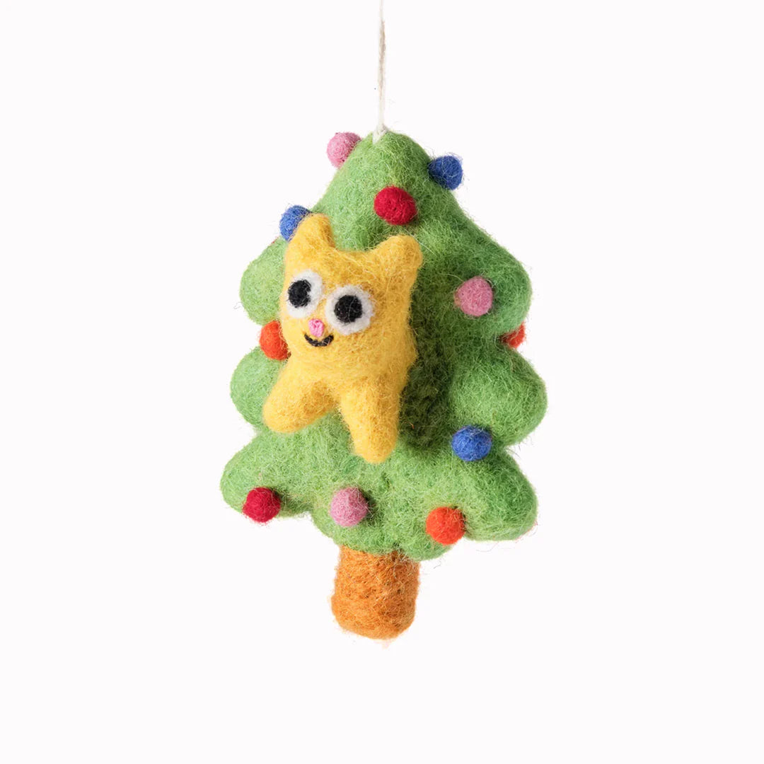 Felt Ornament | Bobby Cat in a Tree