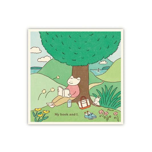 Book Lover Frog Sticker