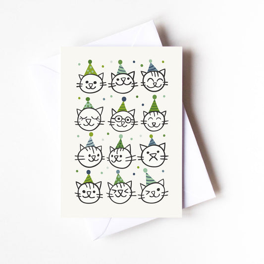 Party Hat Cats | Birthday Card