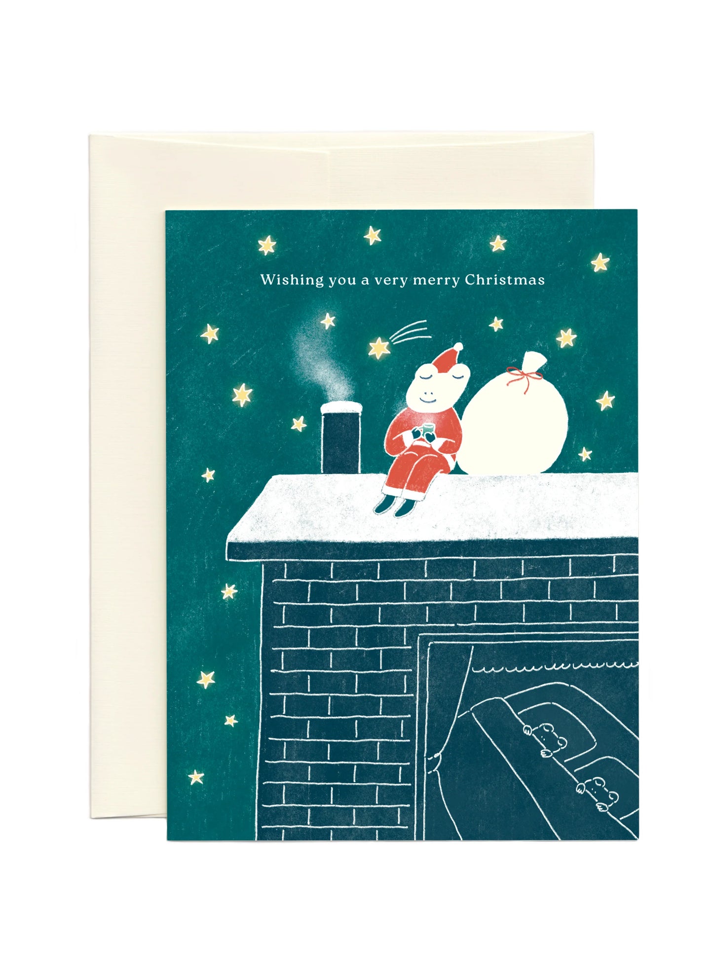Frog Santa | Christmas Card