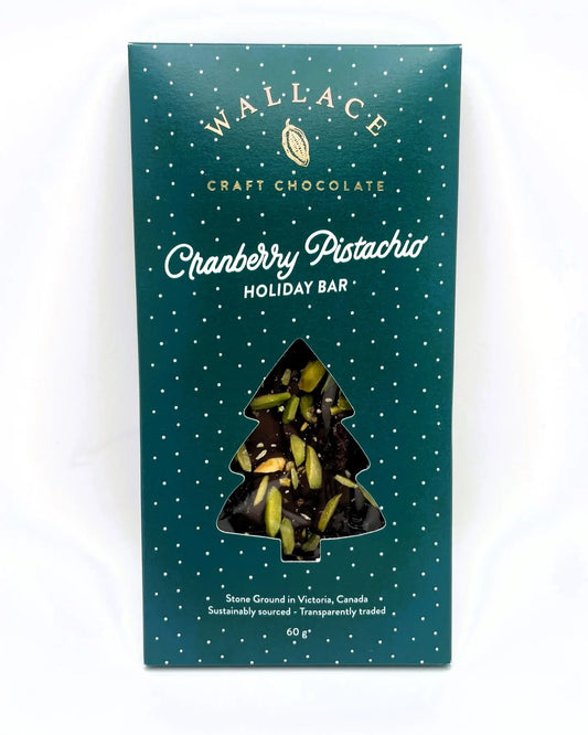 Cranberry Pistachio Holiday Chocolate Bar