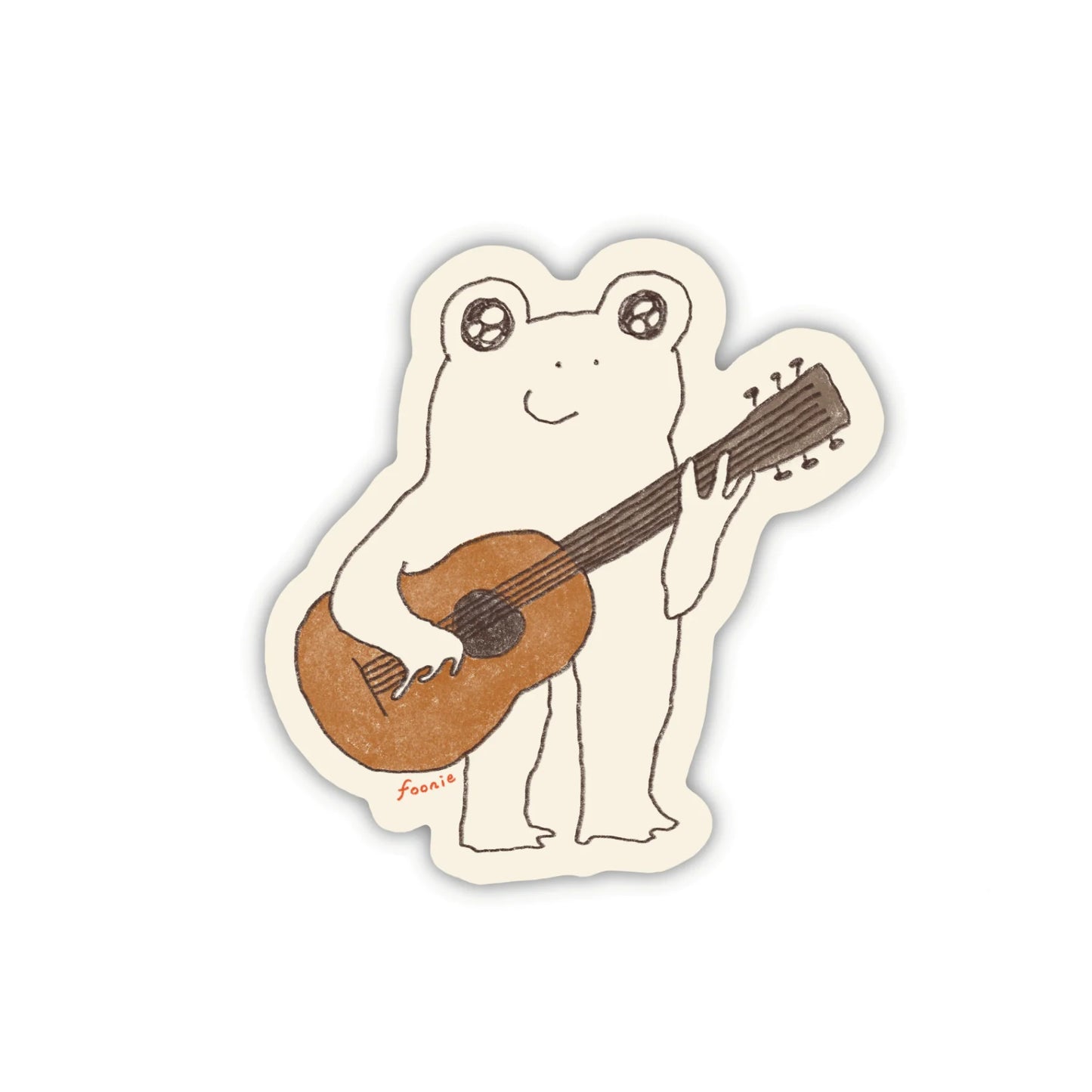 Guitar Frog Sticker