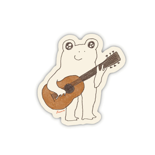 Guitar Frog Sticker