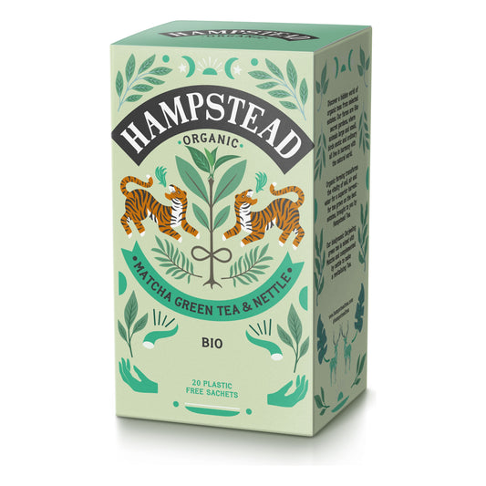 Hampstead Tea | Matcha Green + Nettle Tea Bags - Warm Gift Shop