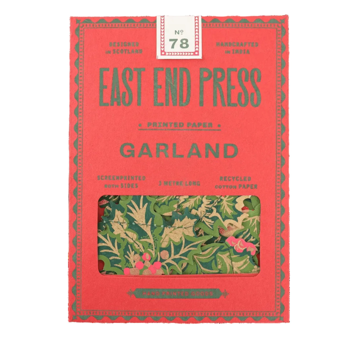Sewn Garland | Holly and Ivy