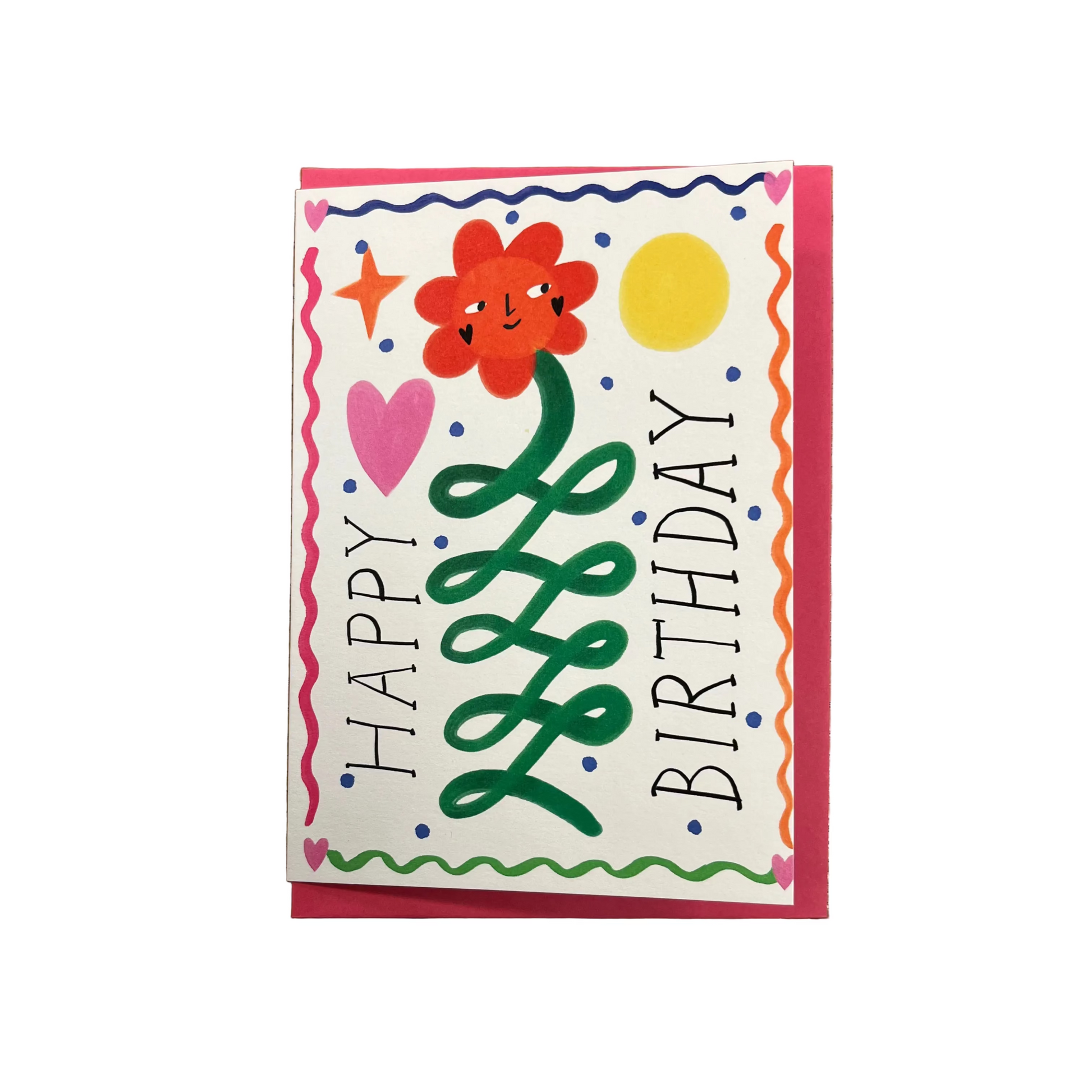 Flower Face | Birthday Card - Warm Gift Shop