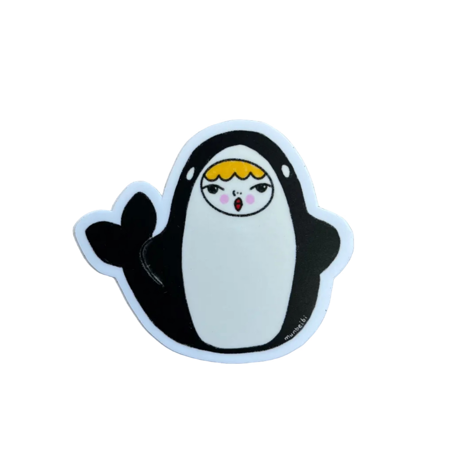 Munbeibi | Orca Sticker - Warm Gift Shop