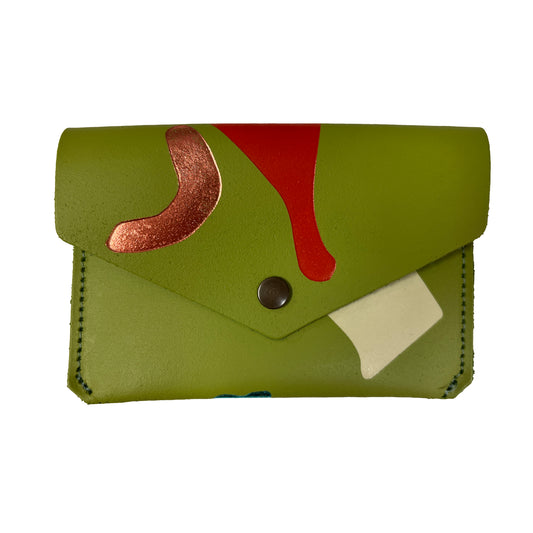 Leather Popper Purse | Apple