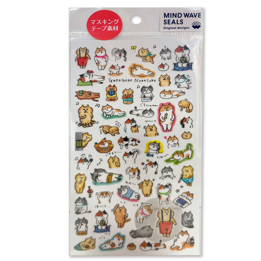 Sticker Sheet | Gorogoro Nyansuke Snacking