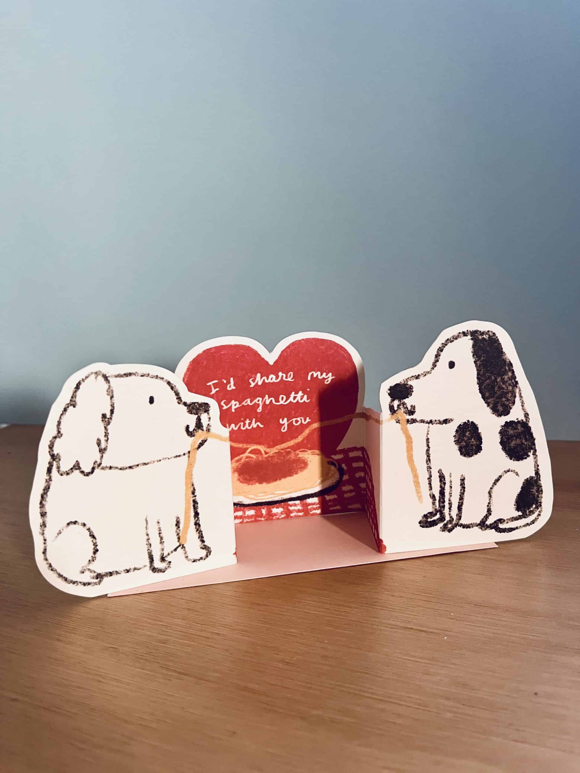 Spaghetti Dogs | Fold Out Love Card - Warm Gift Shop