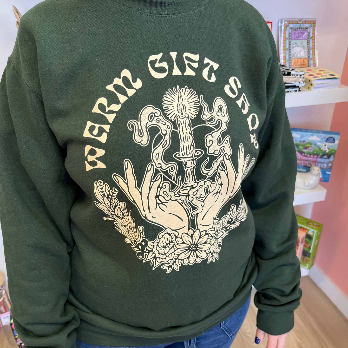 Warm Gift Shop Sweatshirt | Design by Rio Kaneki