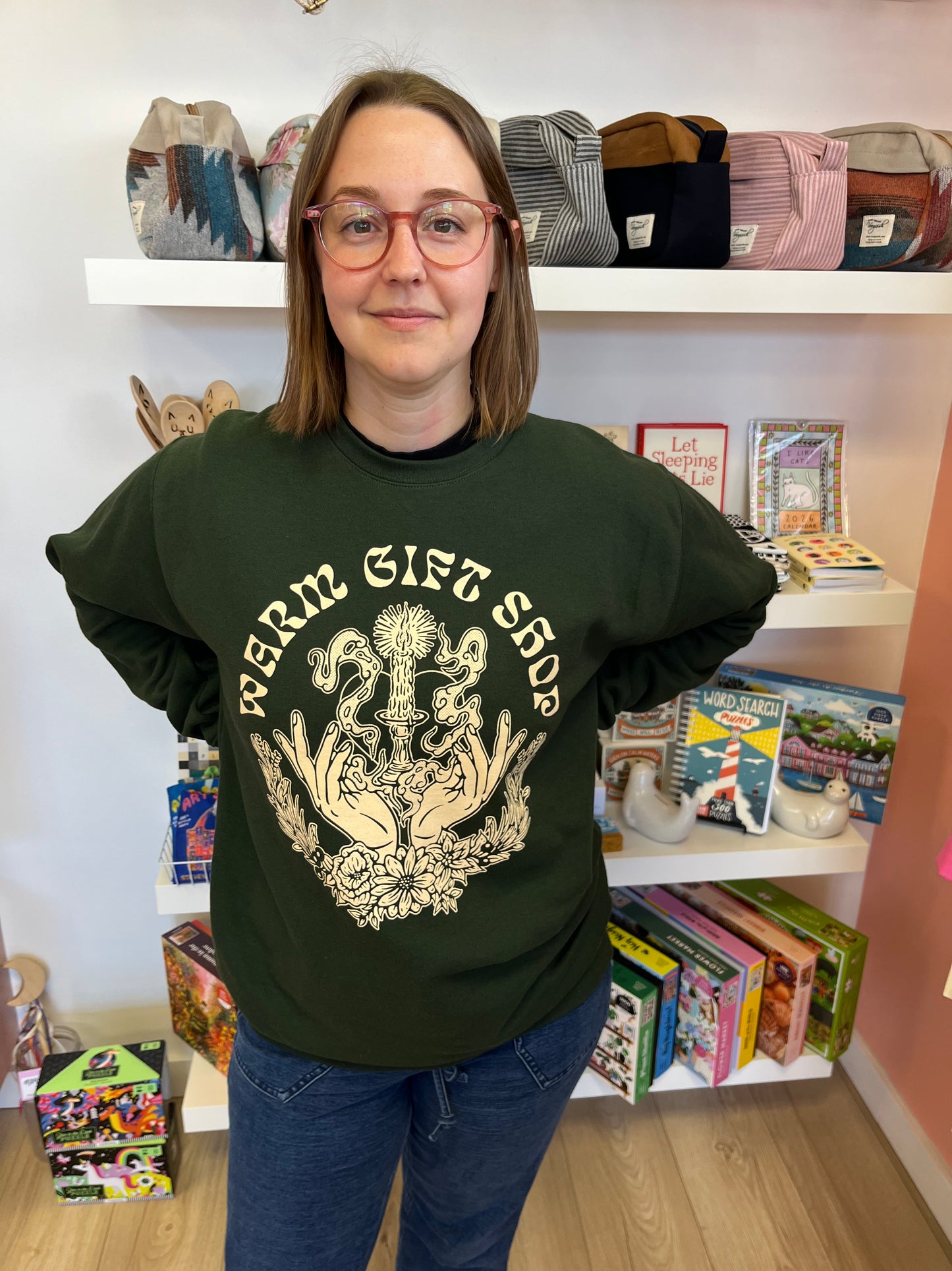 Warm Gift Shop Sweatshirt | Design by Rio Kaneki