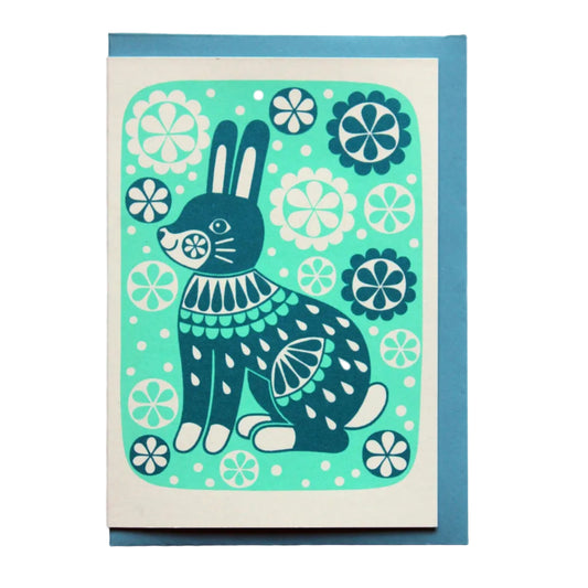 Blue Rabbit | Blank Card