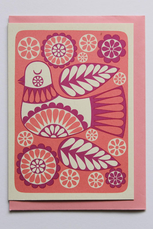 Pink Bird | Blank Card