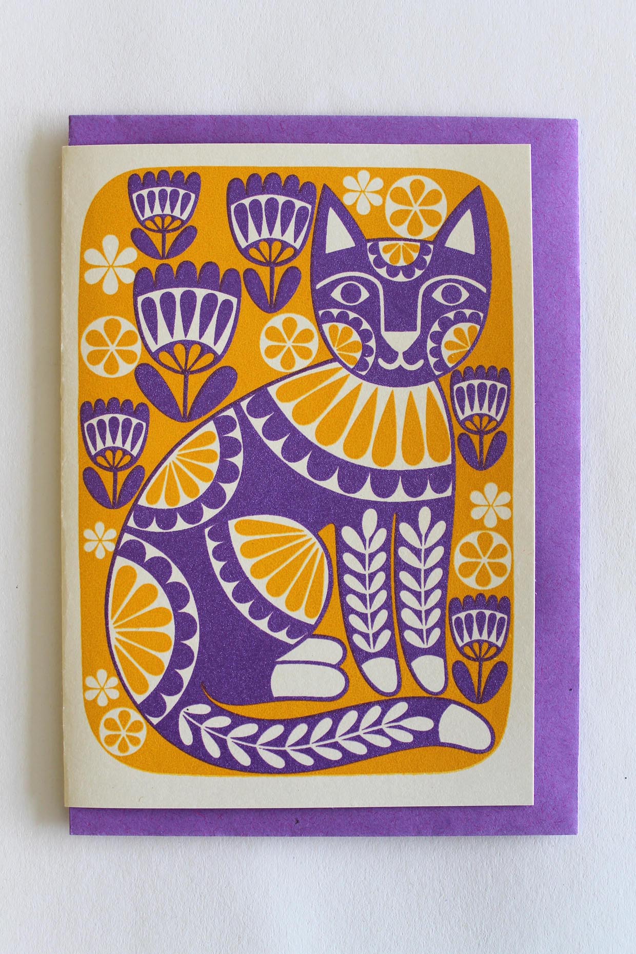Purple Cat | Blank Card