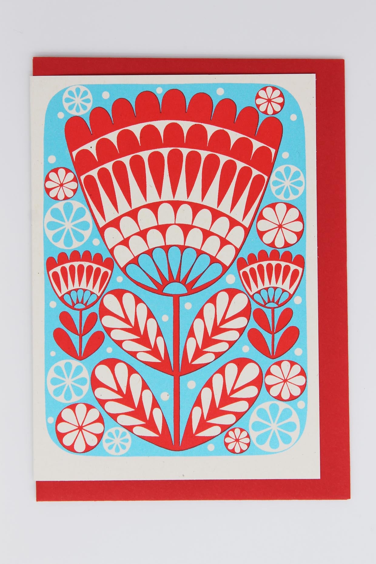 Red Flower | Blank Card - Warm Gift Shop