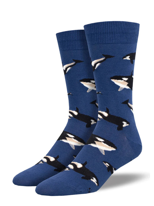 Men's Socks | Whale Hello There Blue