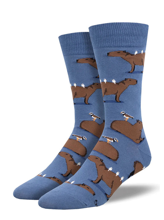 Men's Socks | Capybara Blue