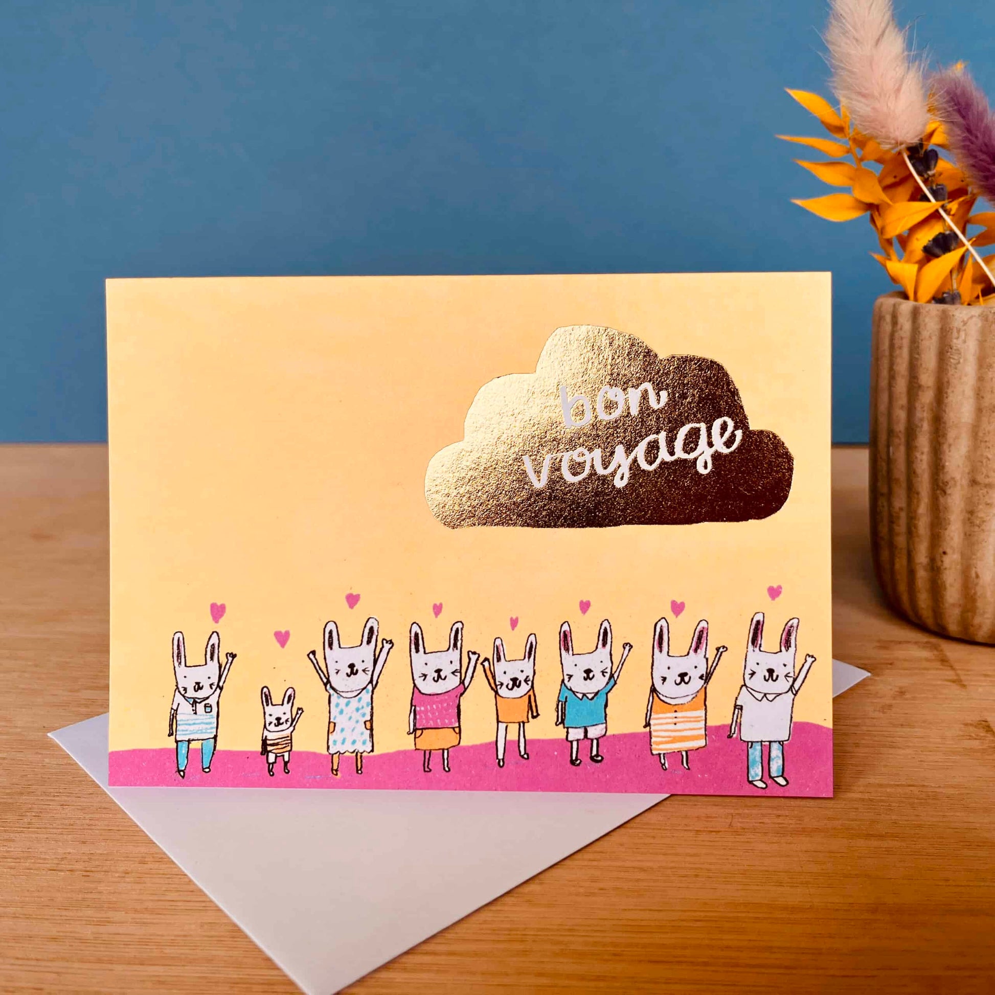 Bon Voyage Bunnies | Goodbye Card - Warm Gift Shop