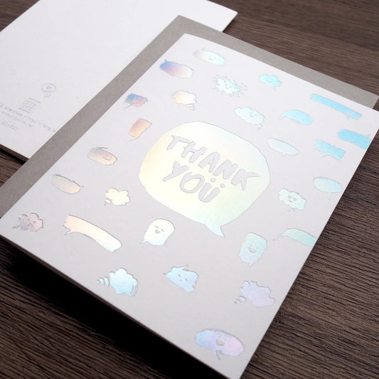 Foil Bubbles | Thank You Card