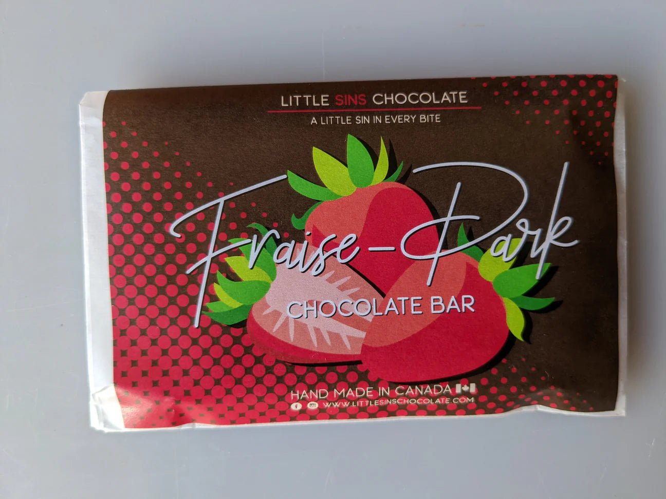 Little Sins | Raspberry Dark Chocolate Bar