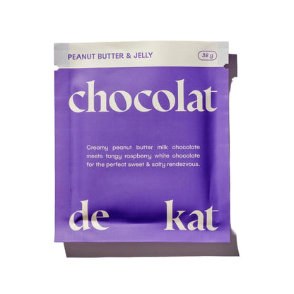 Chocolat de Kat | Peanut Butter + Jelly Chocolate Bar