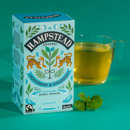 Hampstead Tea | Peppermint + Spearmint Tea Bags - Warm Gift Shop