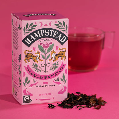 Hampstead Tea | Wild Rosehip + Hibiscus Tea Bags - Warm Gift Shop