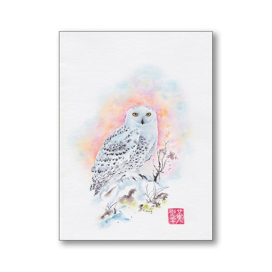 Richard Wong Card | Snowy Owl
