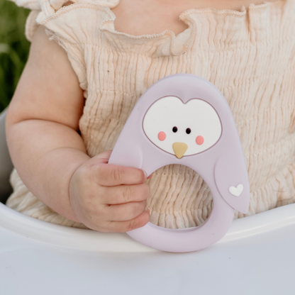 Lilac Penguin Teether