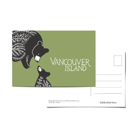 Postcard | Black Bears Vancouver Island