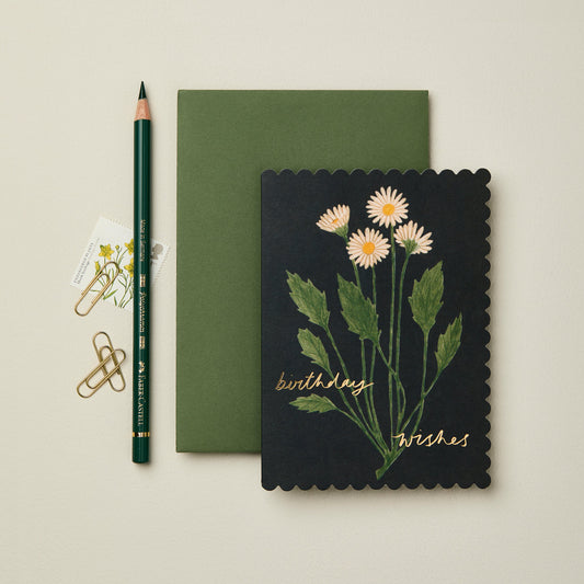 Botanical Daisy Birthday Wishes | Birthday Card