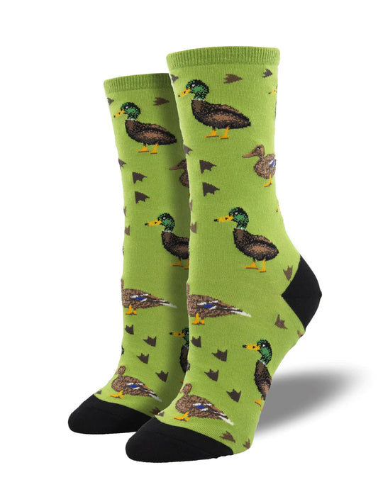 Ladies Socks | Lucky Duck Green