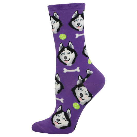 Ladies Socks | Give A Dog a Bone Husky