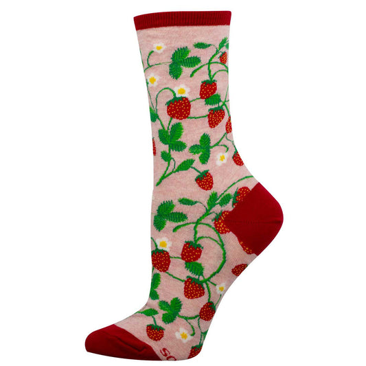 Ladies Socks | Strawberry Vines