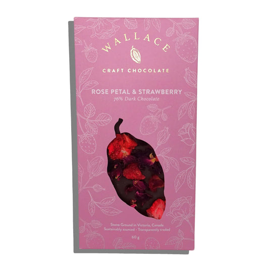 Rose Petals + Milk Chocolate Bar