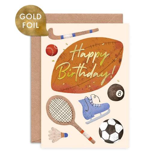 Sports Gear | Birthday Card