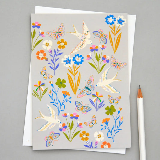 Birds + Butterflies | Blank Card
