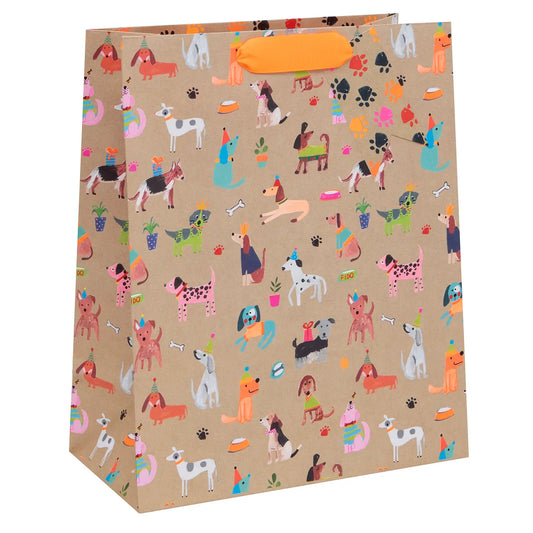 Gift Bag Large | Kraft Dogs