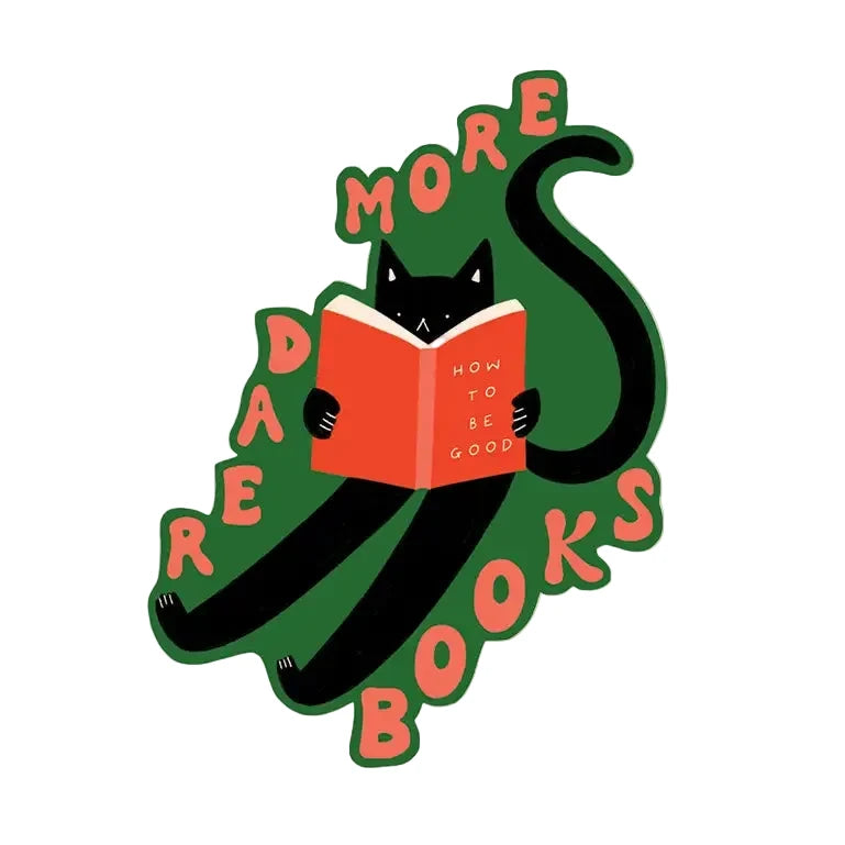 Read More Books Cat Sticker
