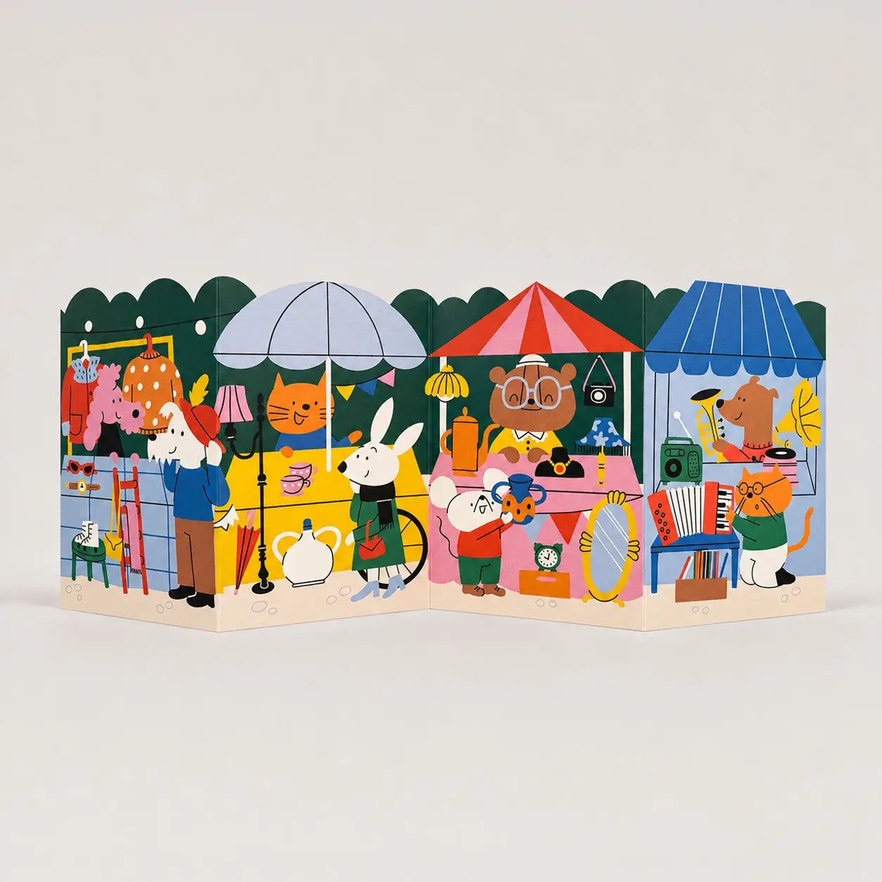 Flea Market | Concertina Blank Card