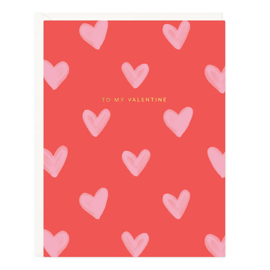 Pink Hearts | Valentine's Card