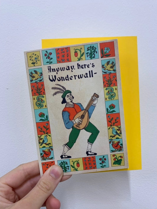 Medieval Lute Wonderwall | Birthday Card